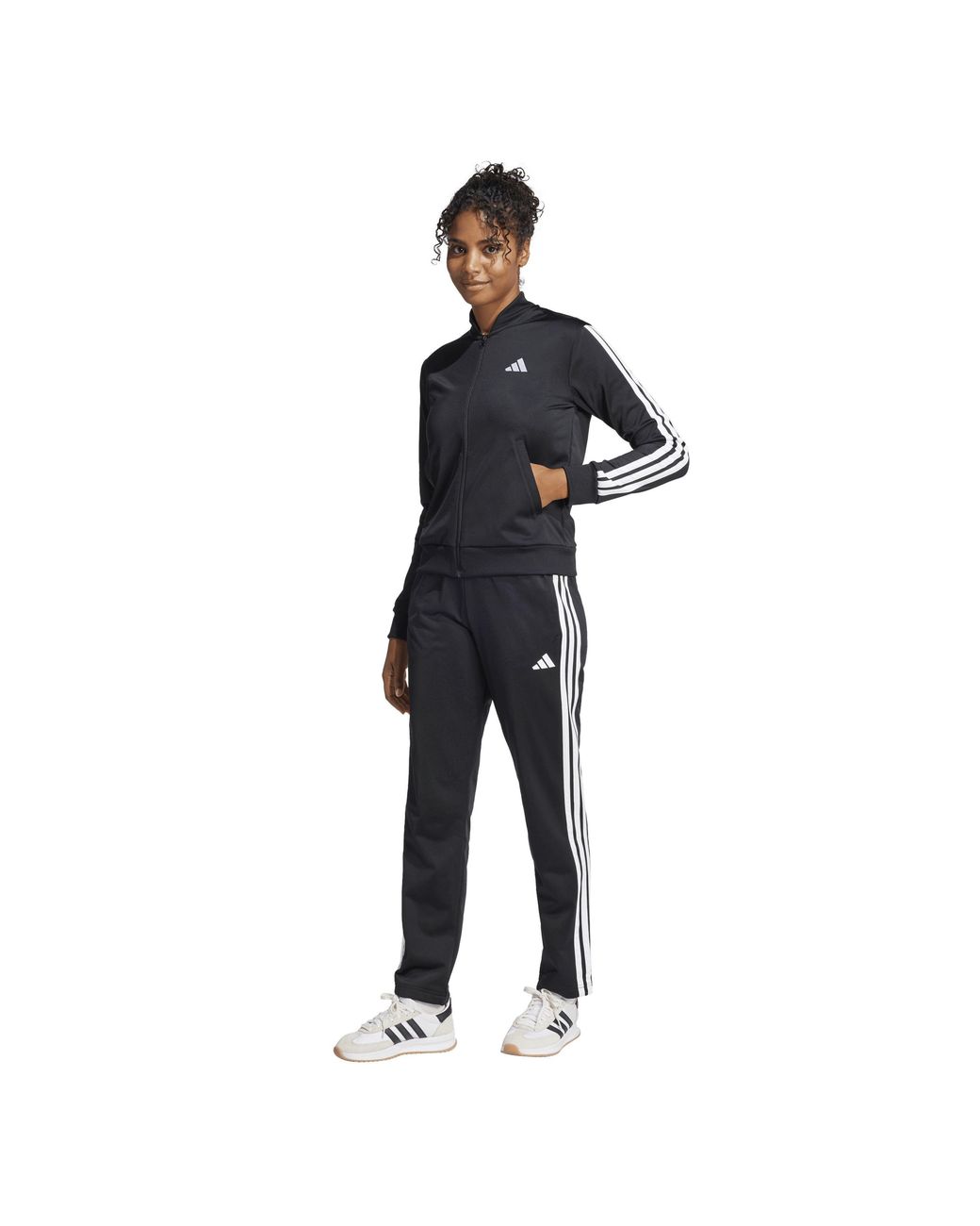 Adidas Black Back 2 Basics 3-Stripes Tracksuit