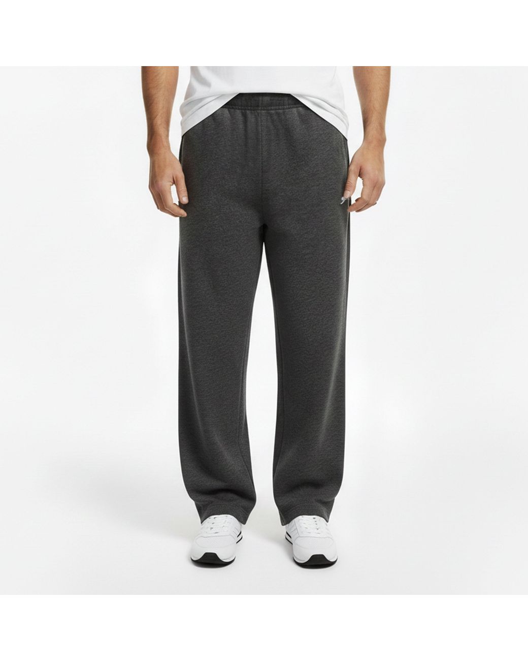 Slazenger 1881 Gray Open Hem Fleece Pants for men