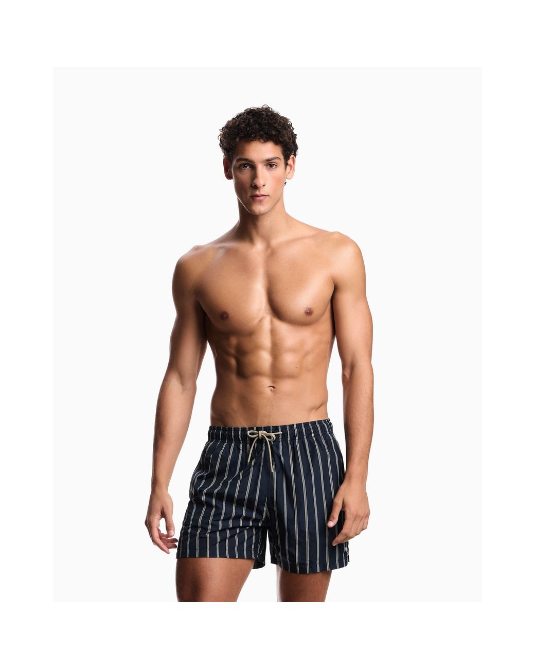 Emporio Armani Blue Boxer Beachwear Swimming Trunks for men