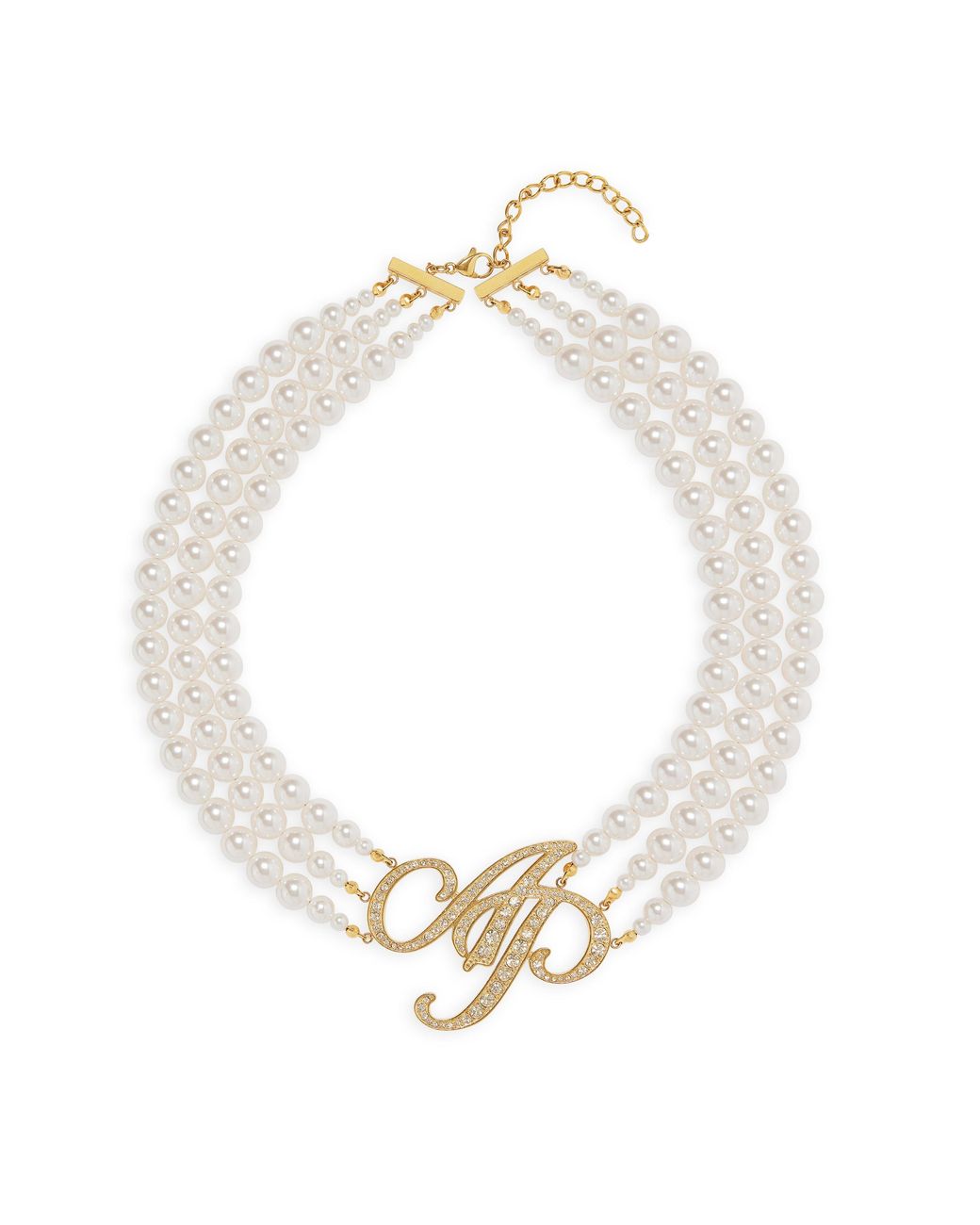Agent Provocateur Metallic Britt Pearl Necklace