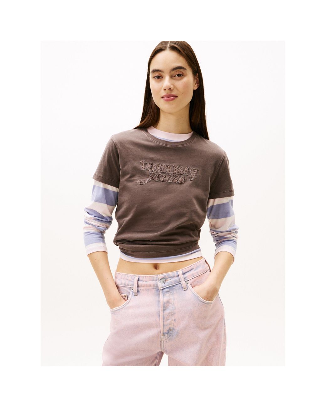 Tommy Hilfiger Brown Gmd Script T-Shirt