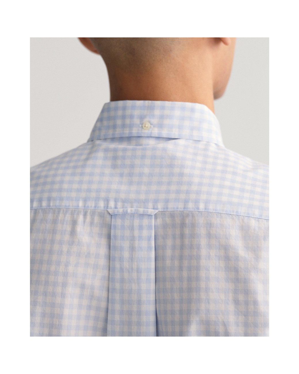 Gant Blue Regular Fit Gingham Poplin Shirt for men