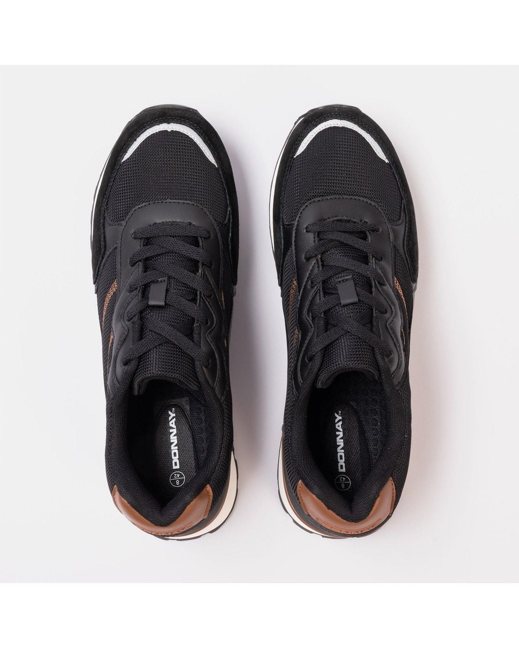 Donnay Black Bob Trainers for men