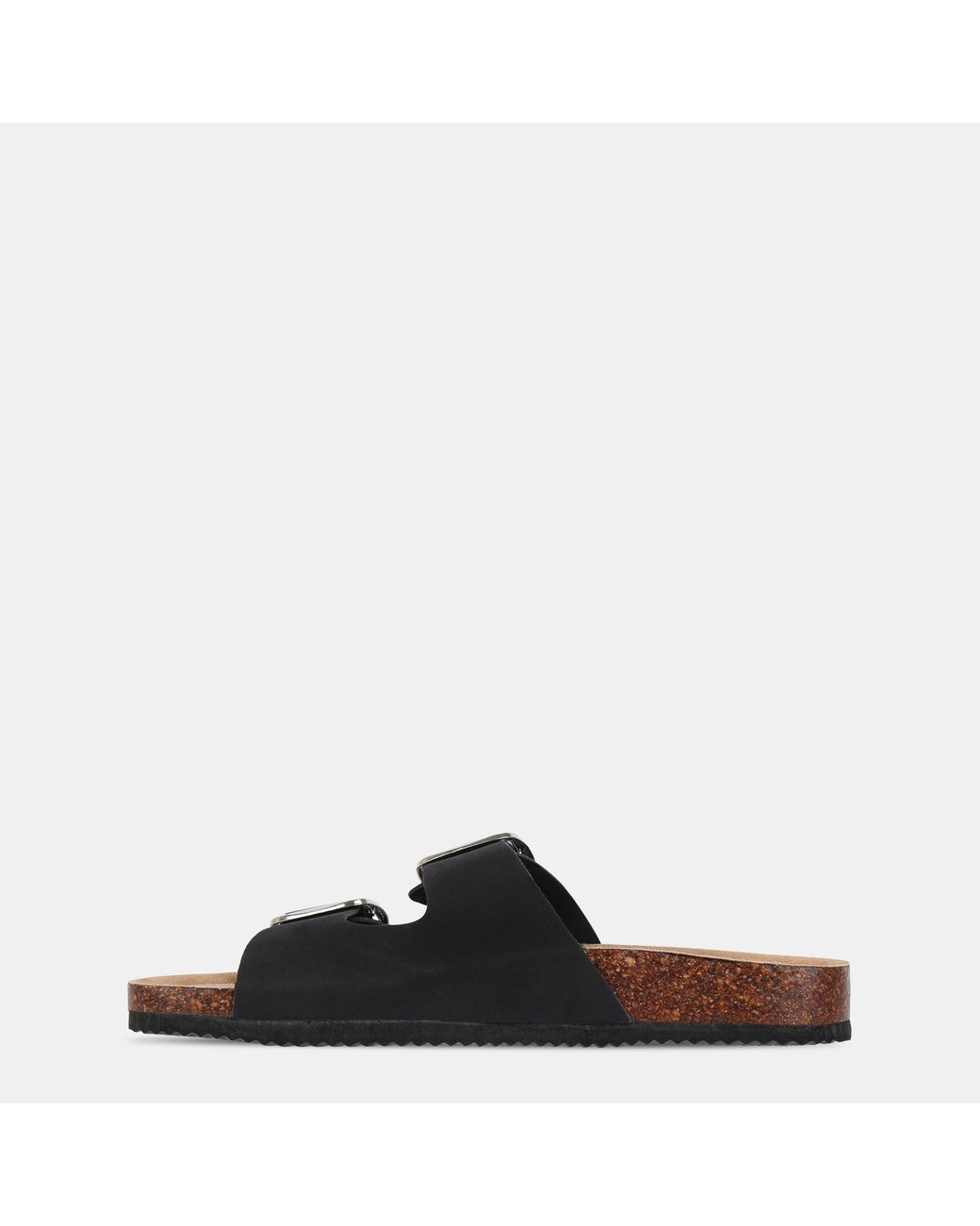 Miso Black Birki Flat Sandals