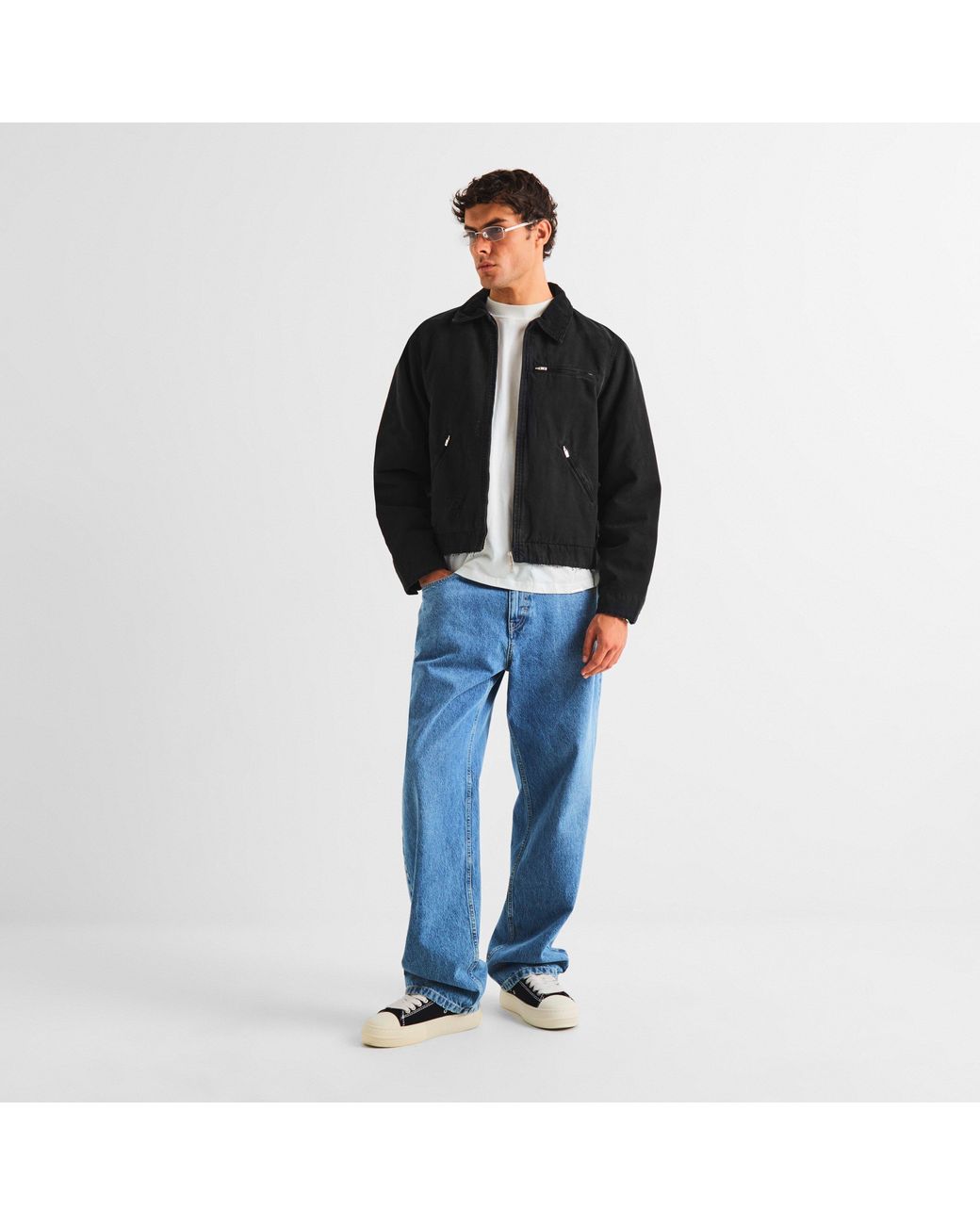 Represent Black Work Cotton Harrington Jacket for men