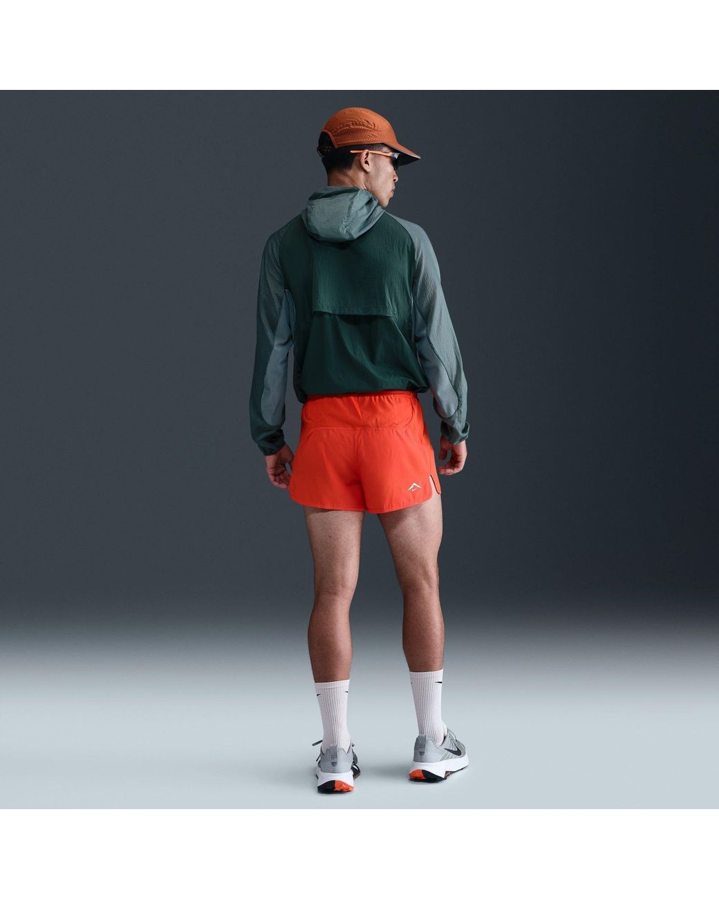 Nike Red Trailwind Dri-Fit Running Shorts for men