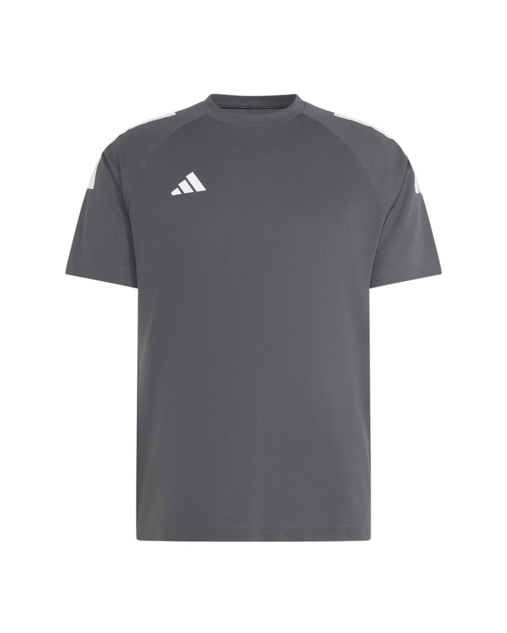Adidas Gray Classic 3 Stripe Sereno T-Shirt for men
