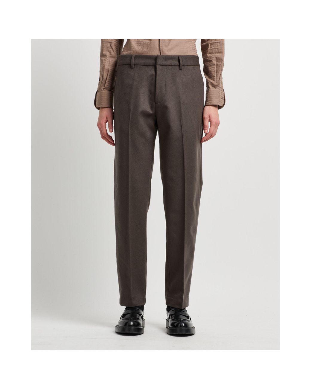 Emporio Armani Gray Slim Fit Tailored Trouser for men