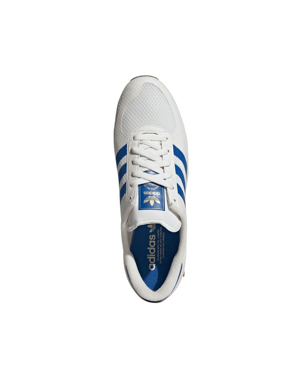 Adidas Originals Blue La Leather Low-Top Trainers for men