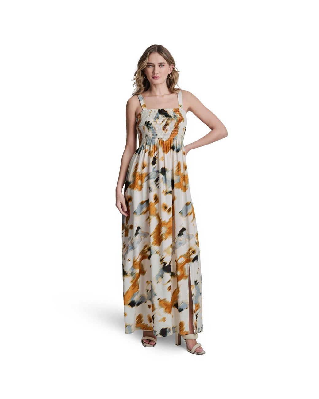 DKNY Metallic Long Maxi Dress