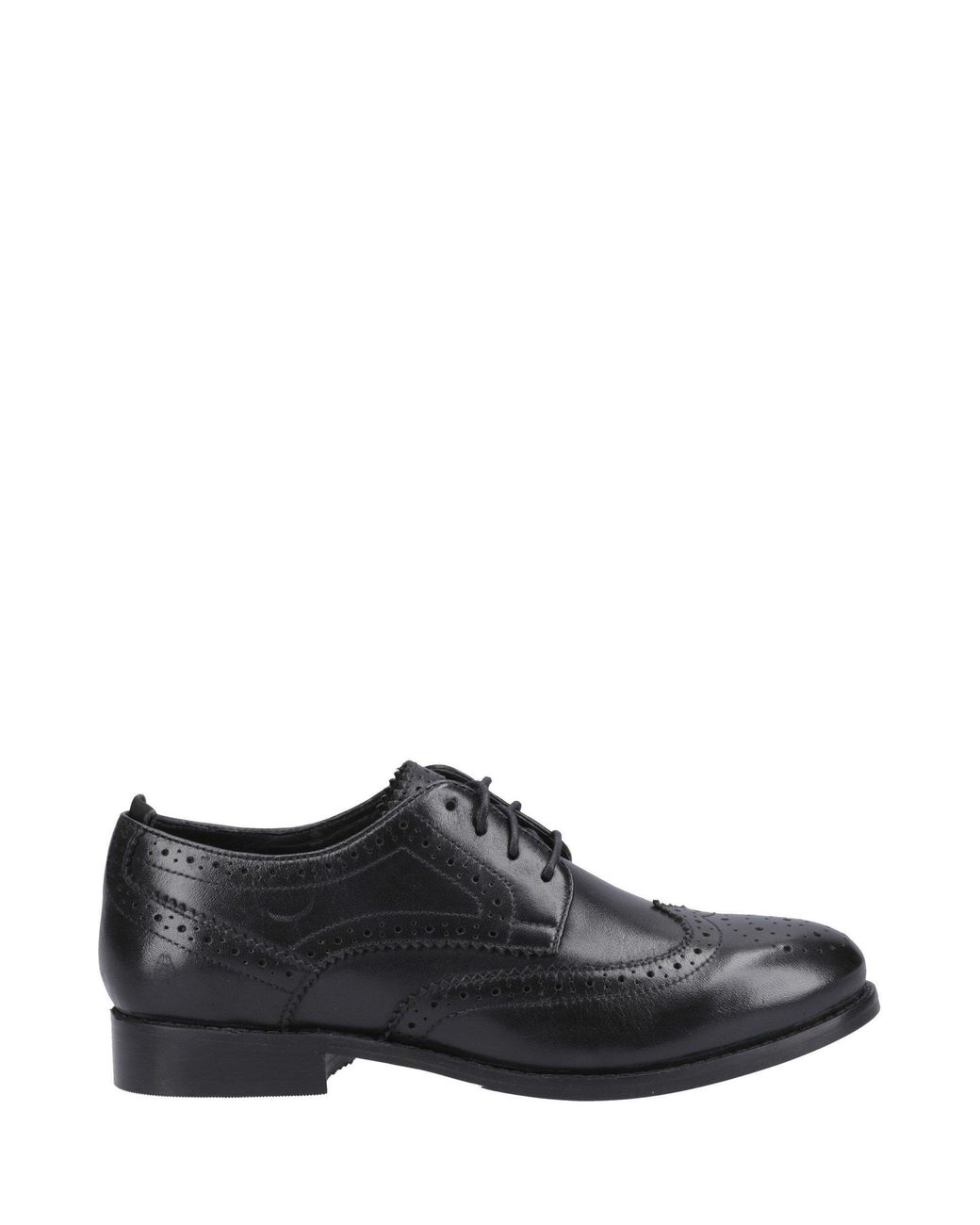 Hush Puppies Black Natalia Leather Brogues