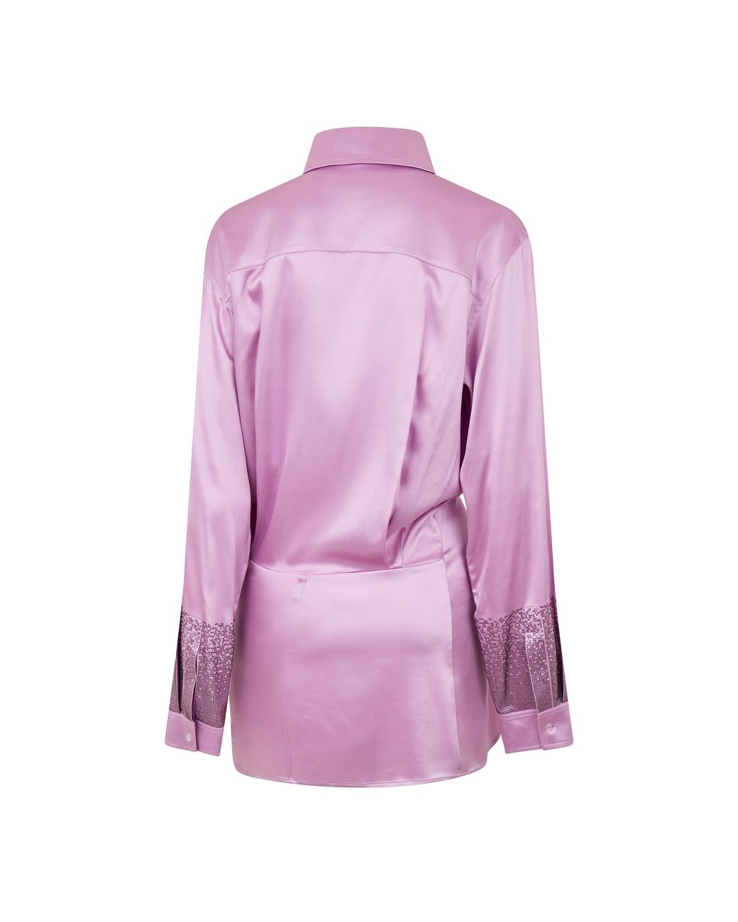 Off-White c/o Virgil Abloh Purple Duchesse Twist Front Short Sleeve Shirt