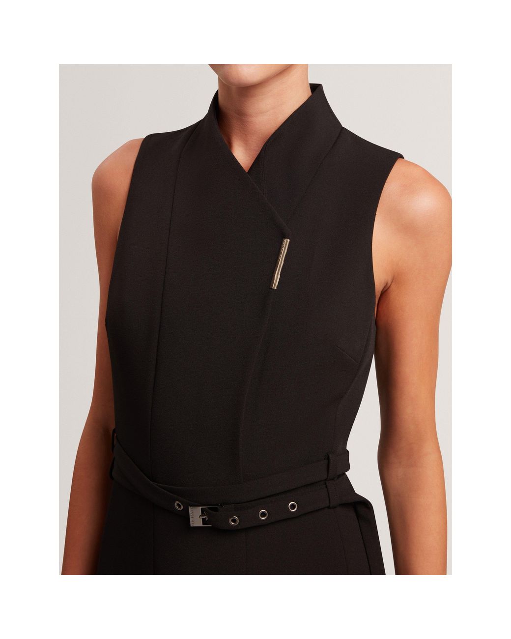 Ted Baker Black Ted Midi Dress Ld71