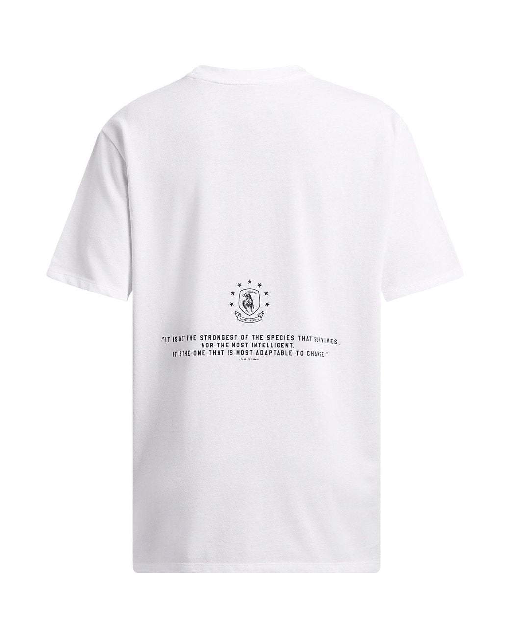 Under Armour White Short-Sleeve Performance Gym Top