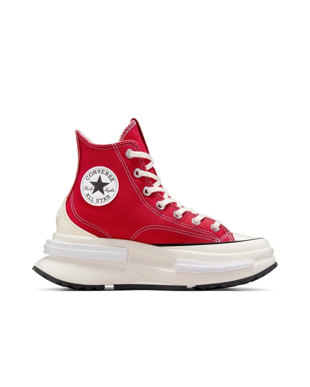Converse Red Adults Run Star Legacy Platform Trainers