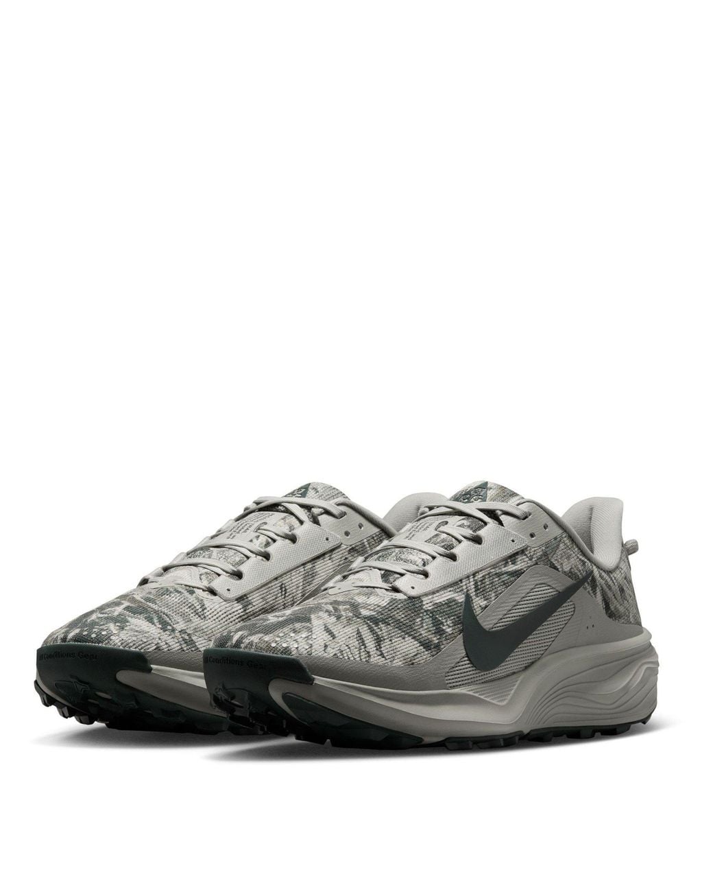 Nike Gray Pegaus 42S Running Shoes for men
