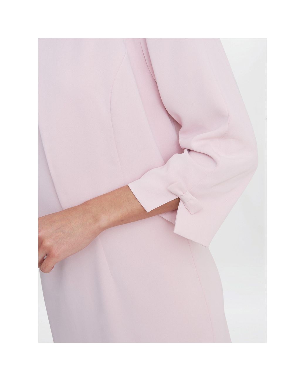 Gina Bacconi Pink Corinne Crepe Dress And Jacket
