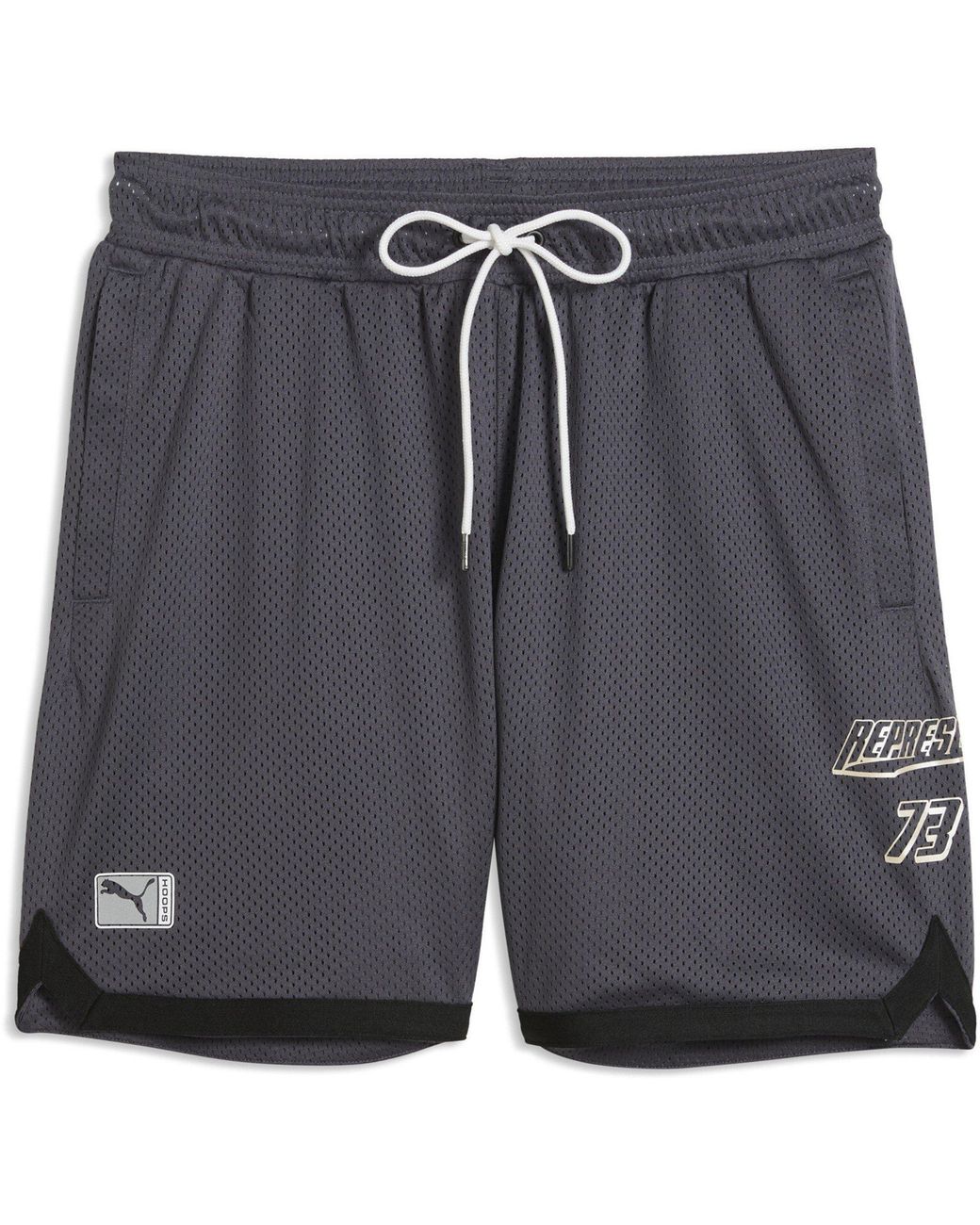 PUMA X REPRESENT Black Woven Tracksuit Shorts for men