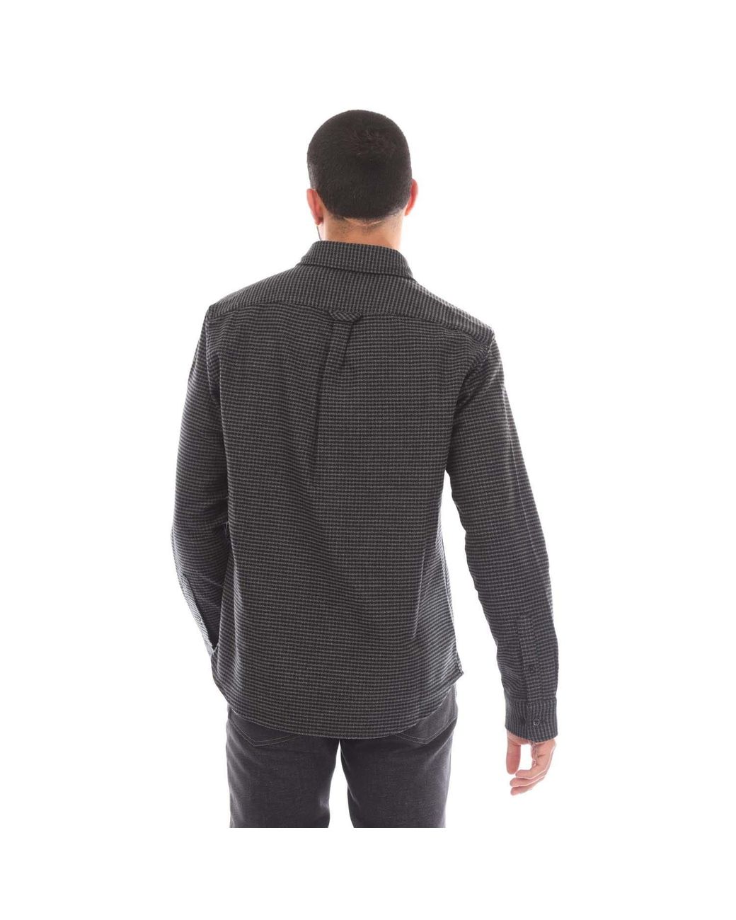 Belstaff Gray Cotton Houndstooth Scale Shirt for men