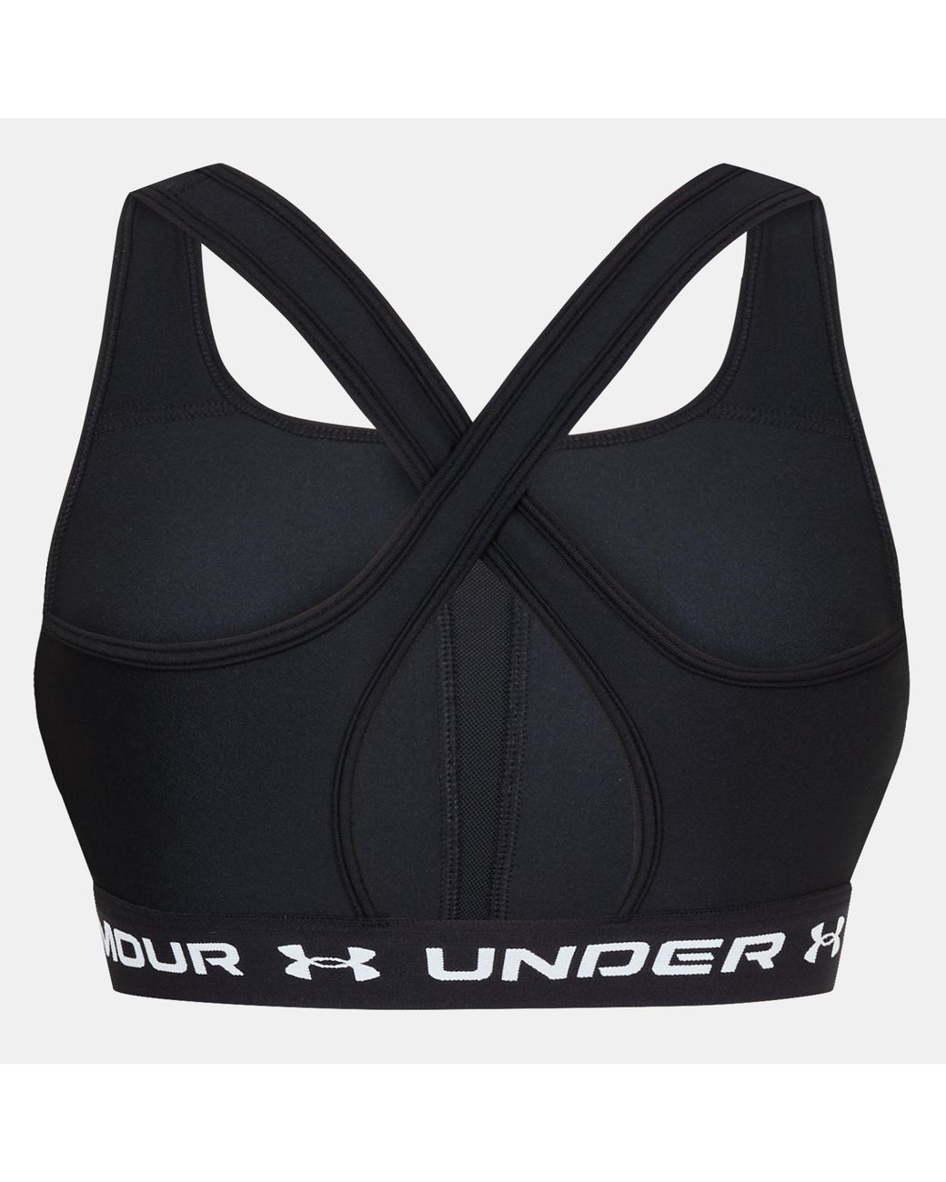 Under Armour Black Crossback Medium Impact Sports Bra