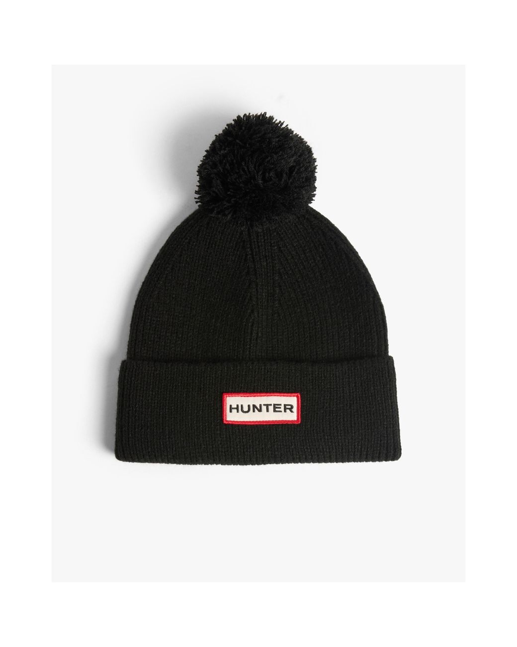 Hunter Black Pom Pom Hat And Glove Set