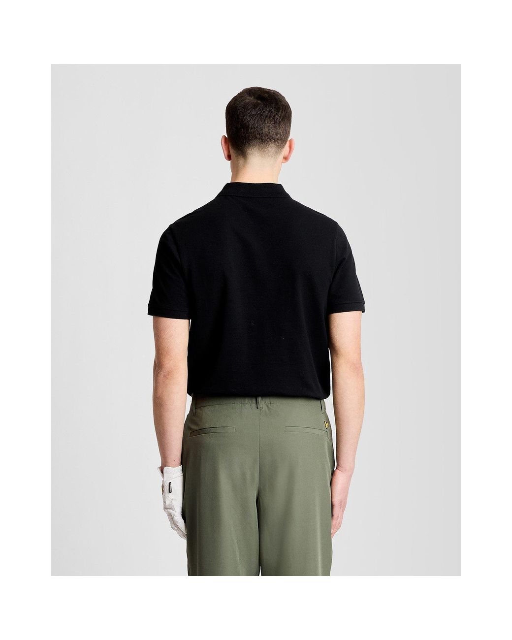 Lyle & Scott Black Lyle Golf Polo Shirt Sn61 for men