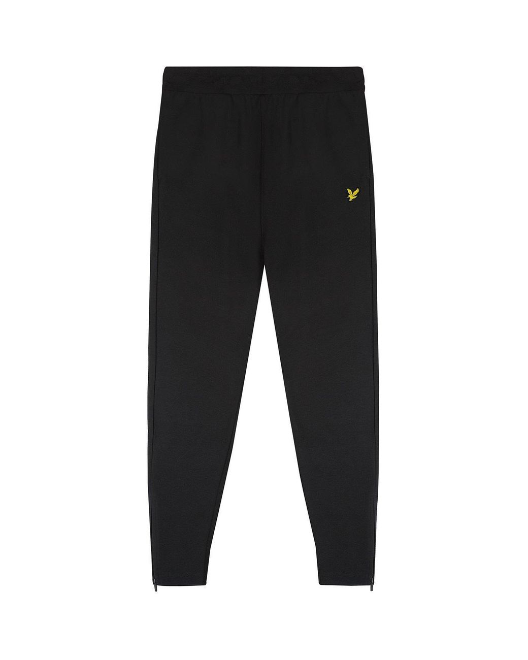 Lyle & Scott Black Closed Hem Fleece Joggers for men