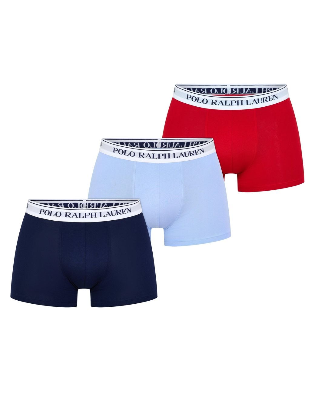 Polo Ralph Lauren Blue 3-Pack Cotton Trunks for men