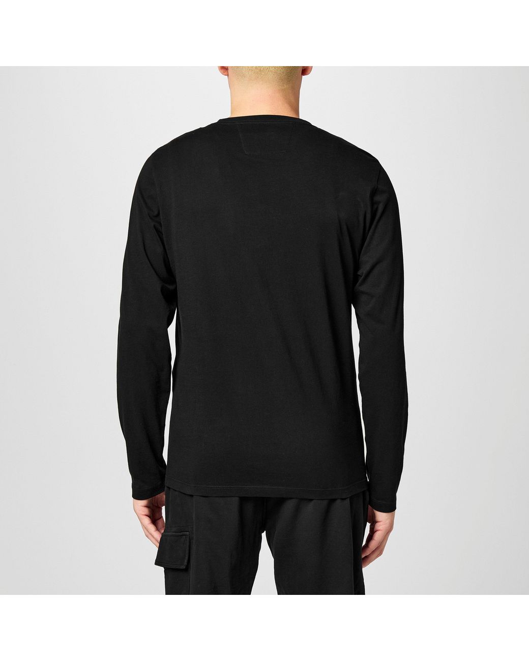C P Company Black Long Sleeve Top for men