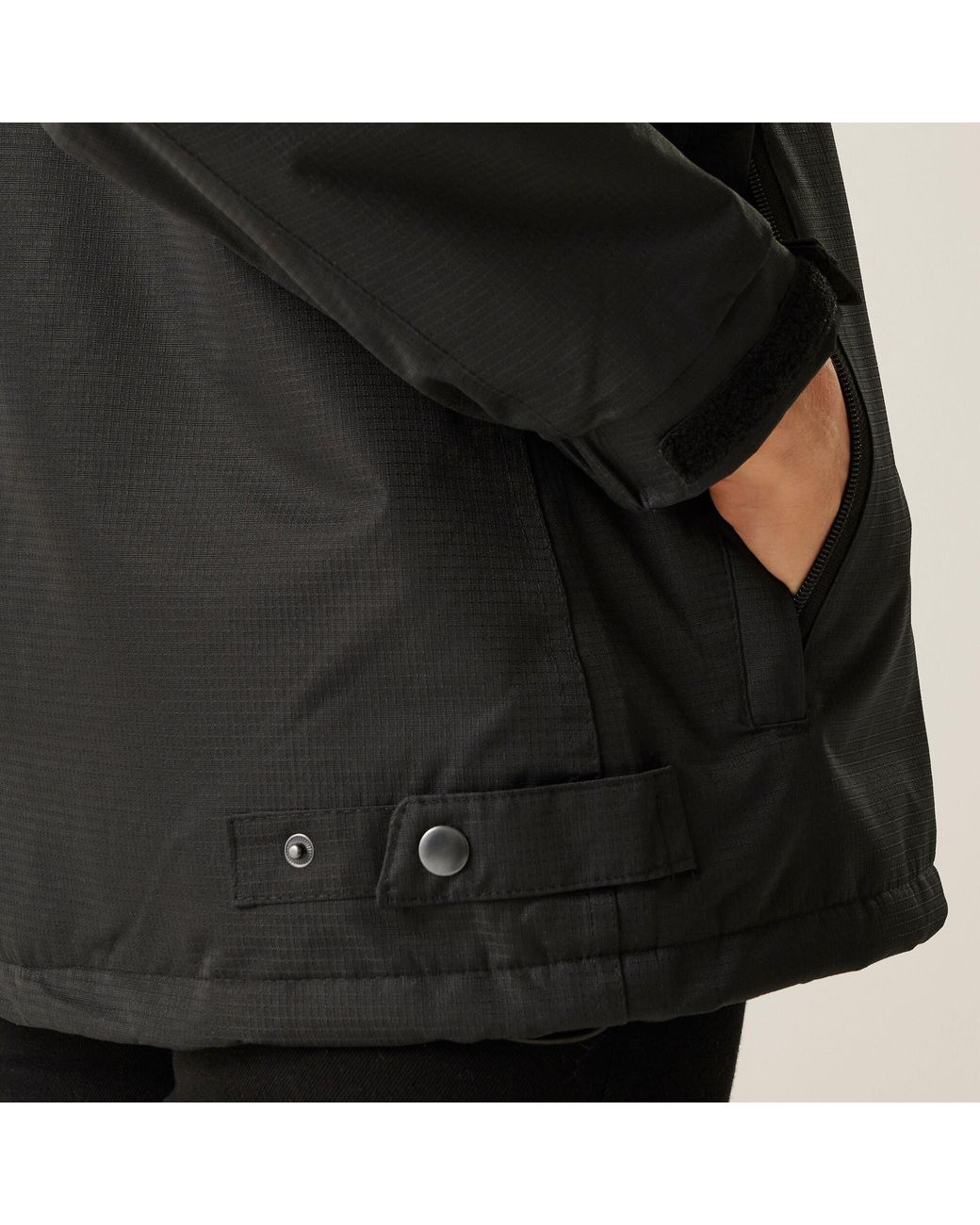Regatta Black Hudson Fleece Lined Jacket