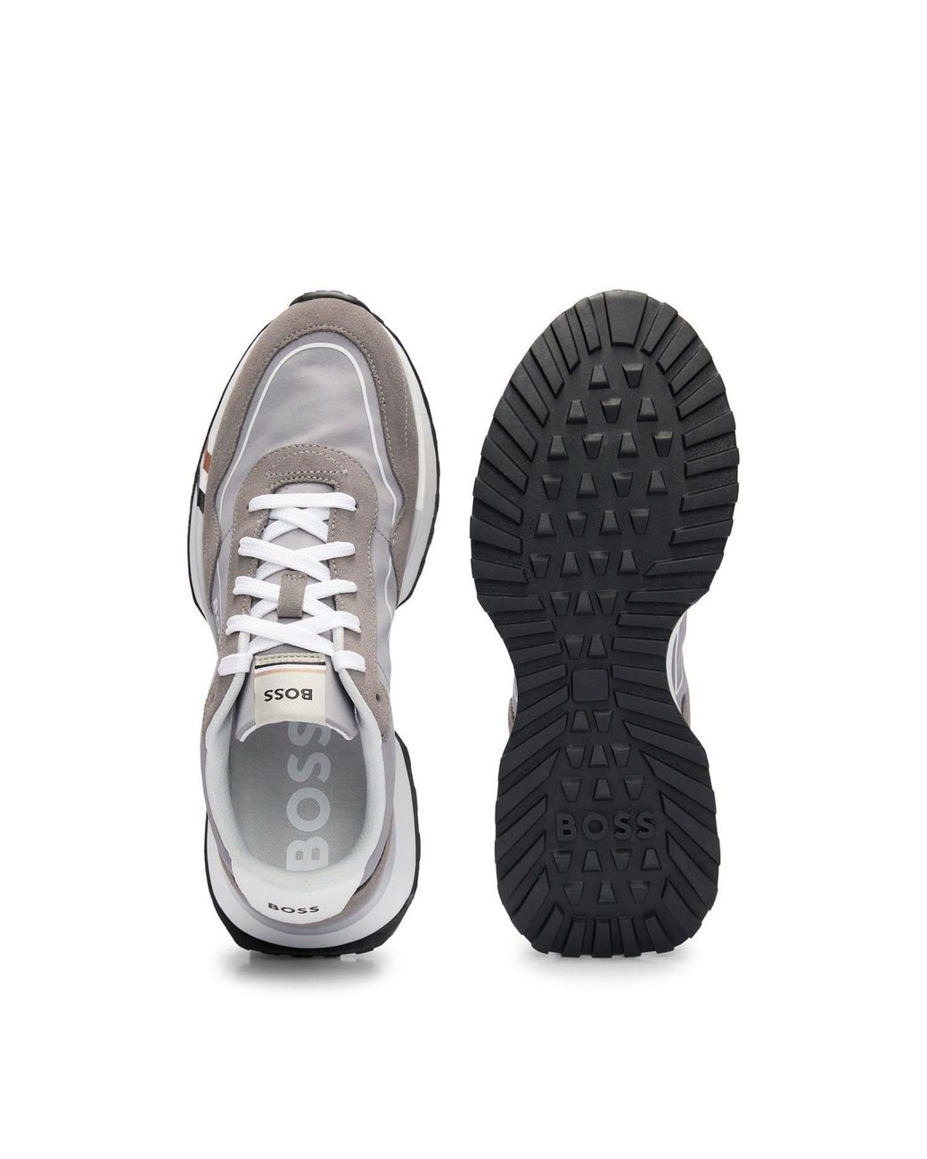Boss Gray Jonah Runn Sdtx 10252308 01 Low-Top Trainers for men