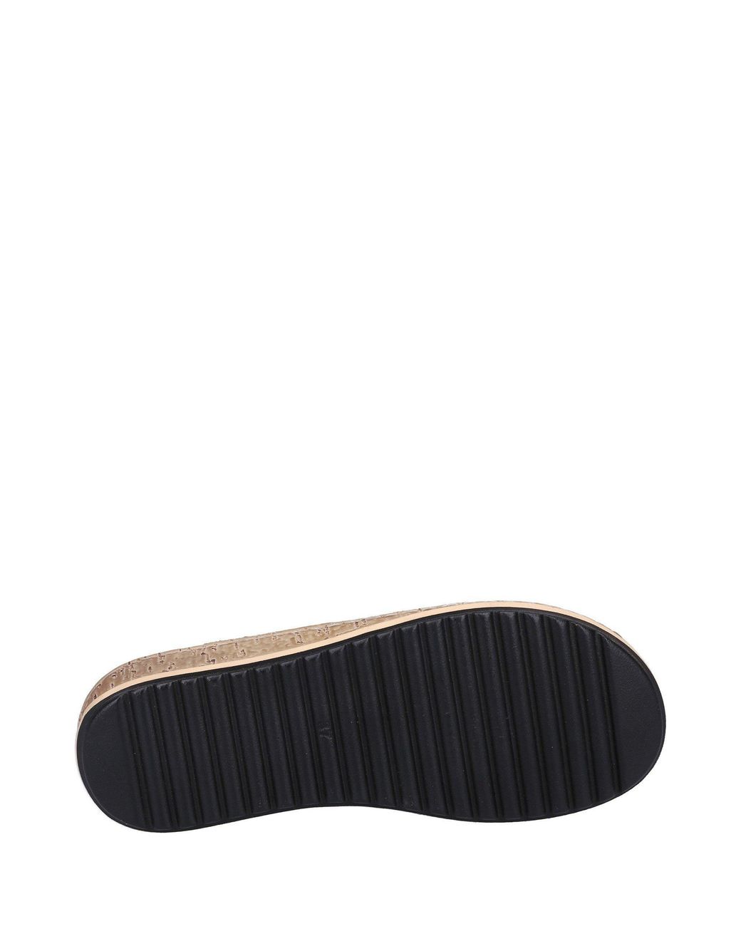 Hush Puppies Blue Elissa Suede Toe Post Wedge Sandals