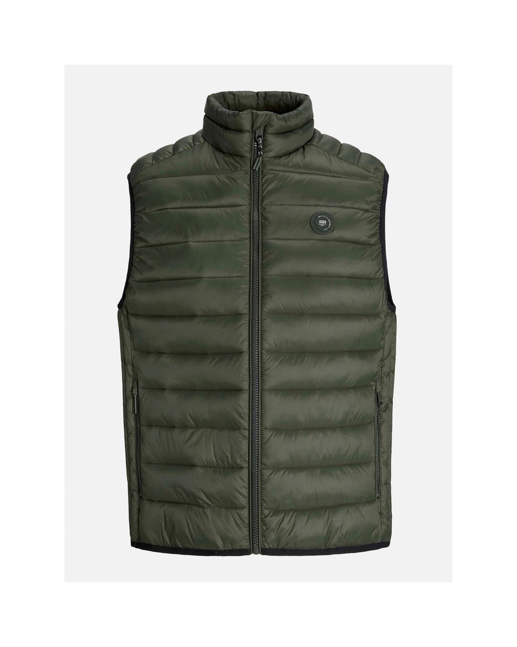 Jack & Jones Green Bradley Puffer Gilet for men