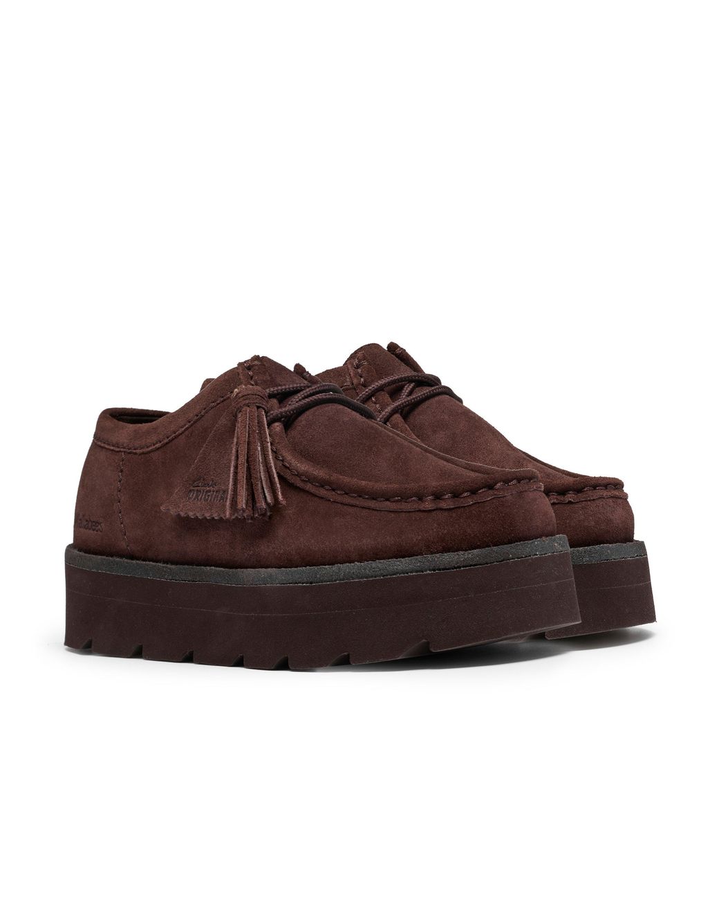 Clarks Brown Meare Walla Moc Toe Formal Shoes