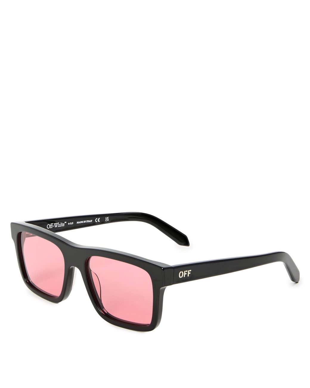 Off-White c/o Virgil Abloh Red Galena Round Acetate Sunglasses