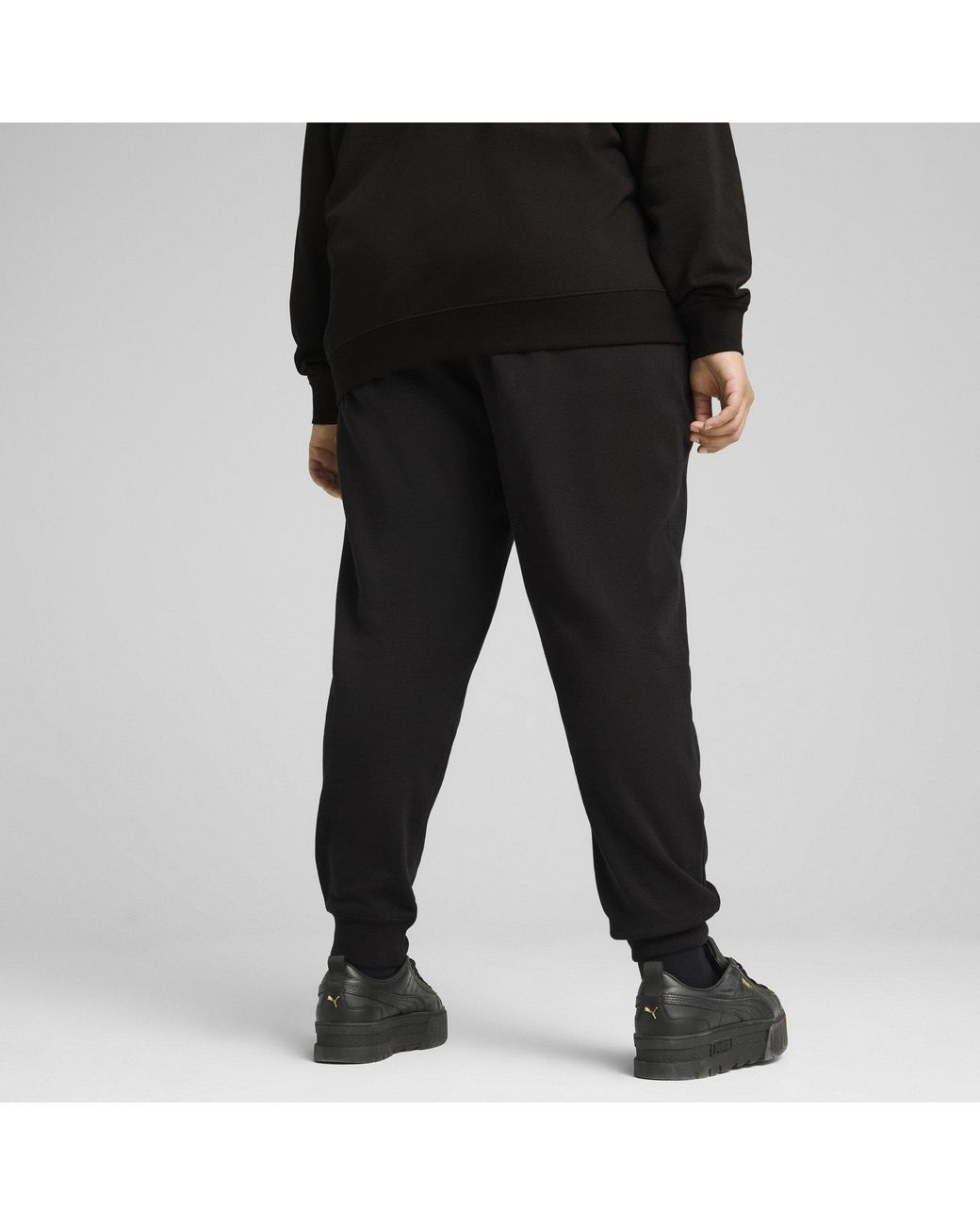 PUMA Black Essentials Logo Slim Trousers