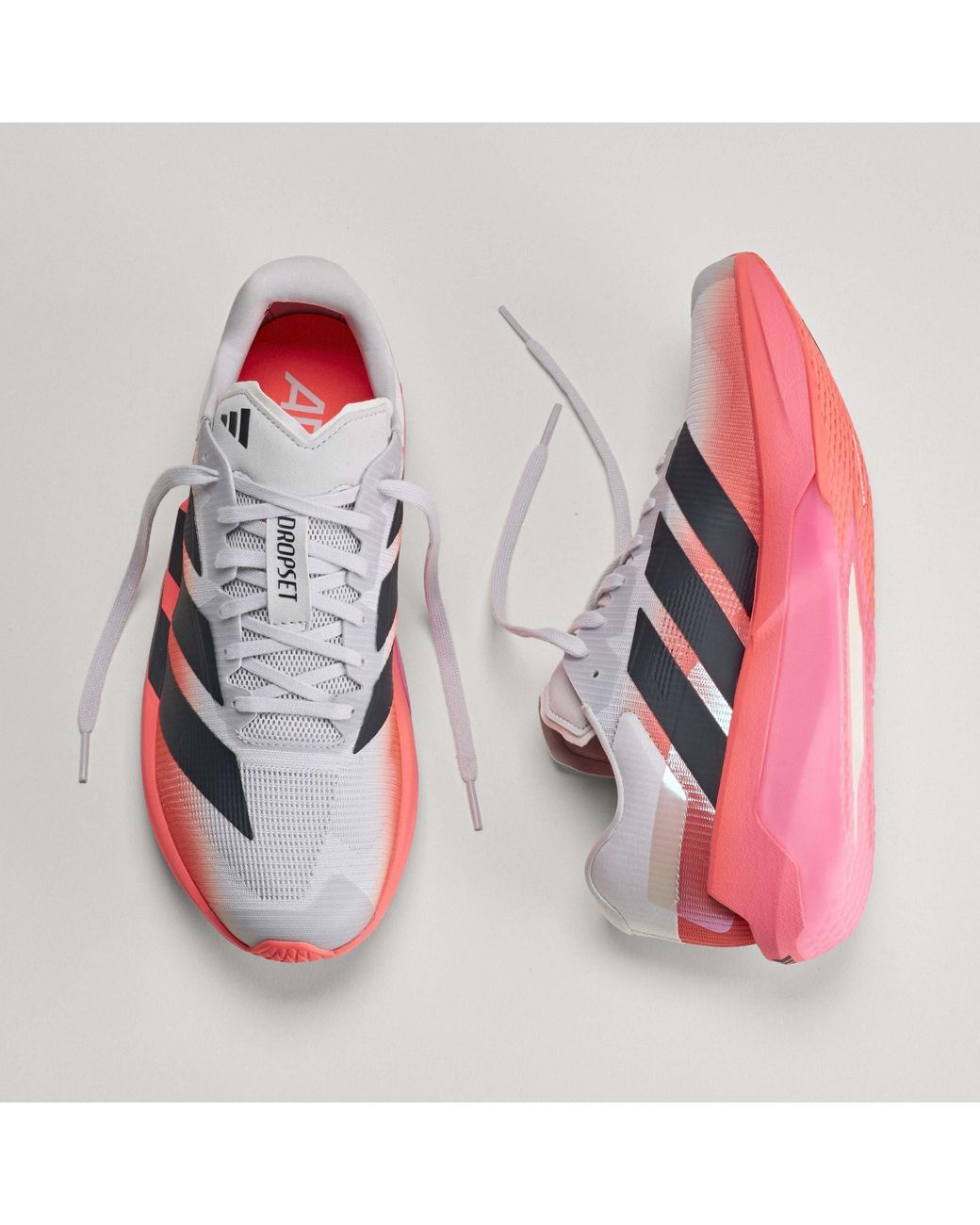 Adidas Pink Adizero Dropset Training Shoes for men
