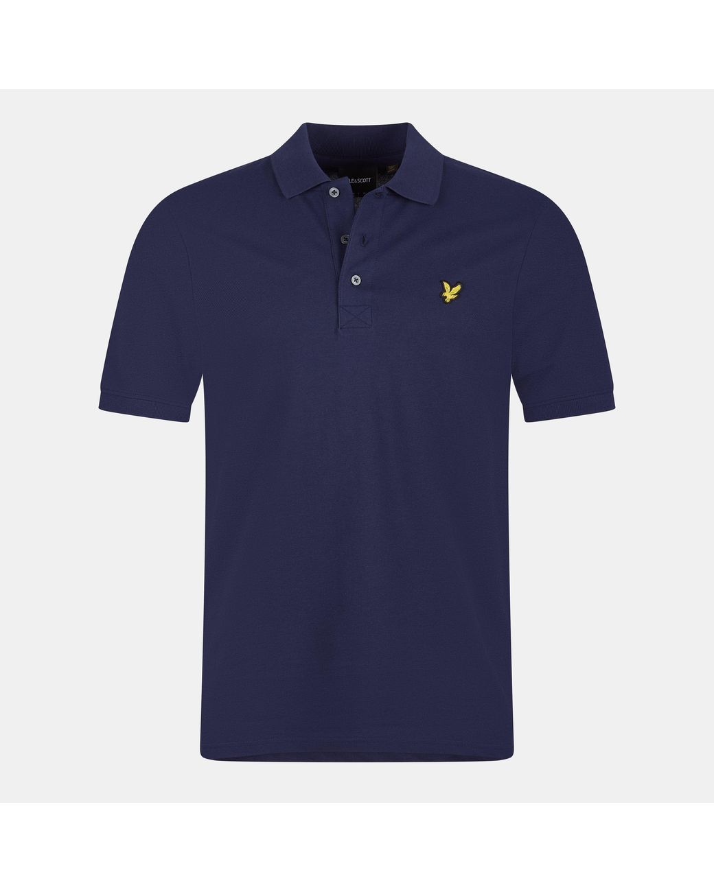Lyle & Scott Blue Basic Short Sleeve Polo Shirt for men
