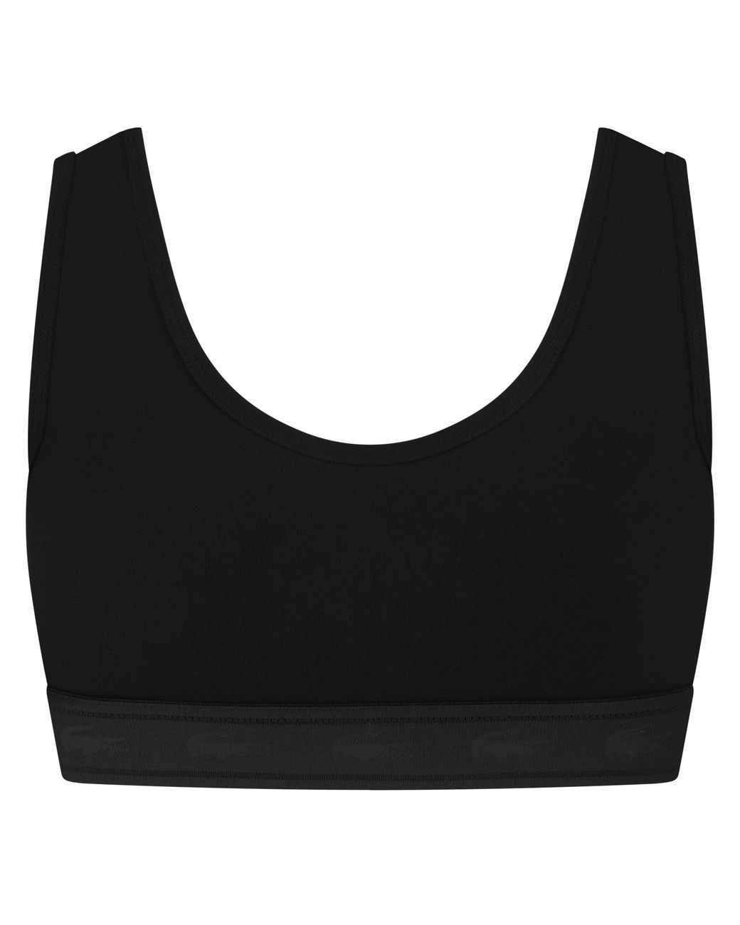 Lacoste Black Racerback Low Impact Sports Bra