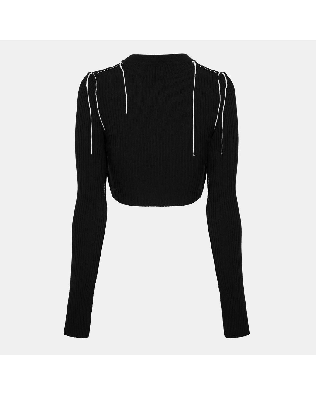 Off-White c/o Virgil Abloh Black Diagonal Stripe Knitted Top