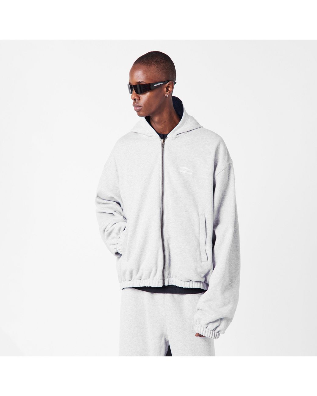 Balenciaga Blue Bal Tech Reverse Weather Resistant Softshell Jacket for men
