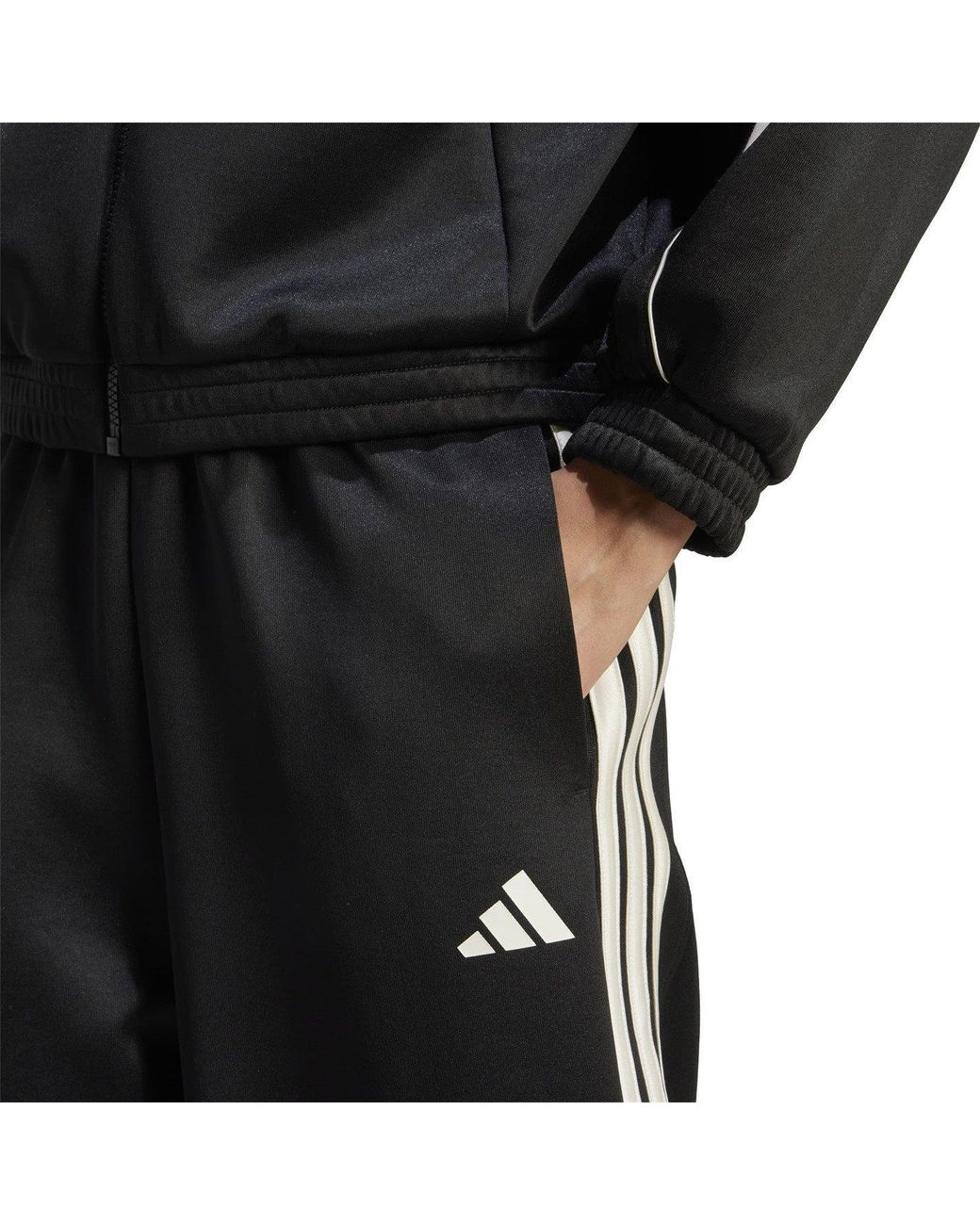 Adidas Black Stadium 3-Stripes Track Pant
