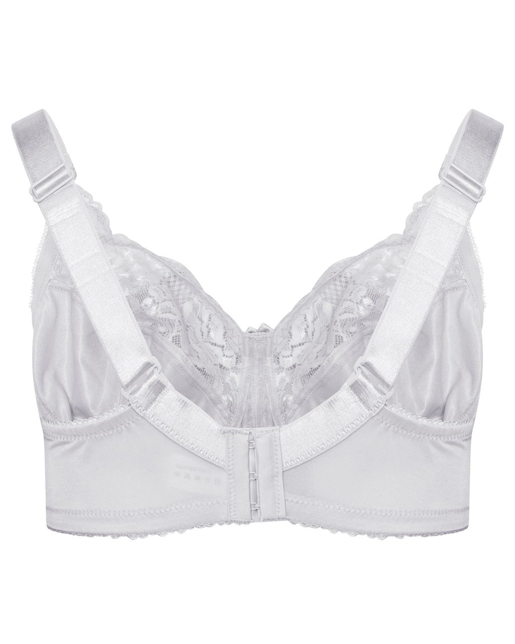 Valbonne White Non-wired Lace Full Support Full Cup Bra 36-46 D-h