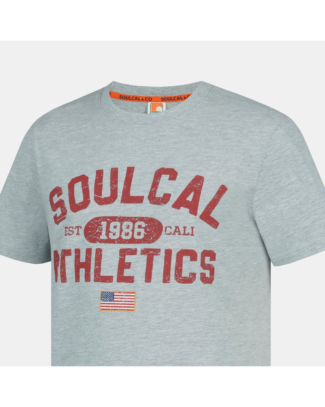 SoulCal & Co California Gray Graphic Print T-Shirt for men