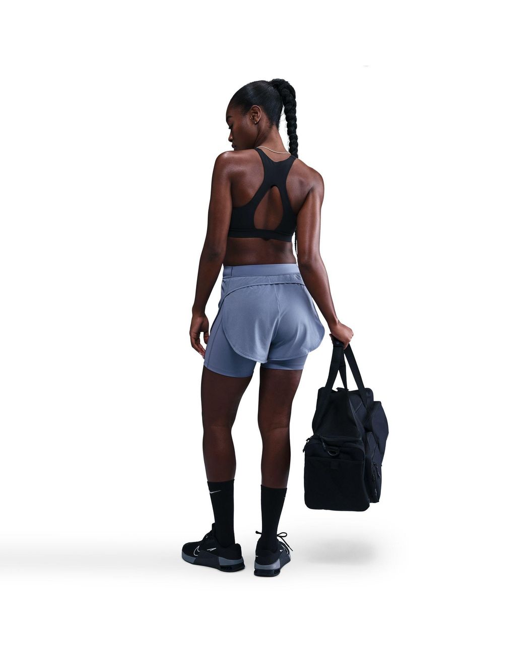 Nike Blue Universa 2In1 Dri-Fit 5" Gym Shorts