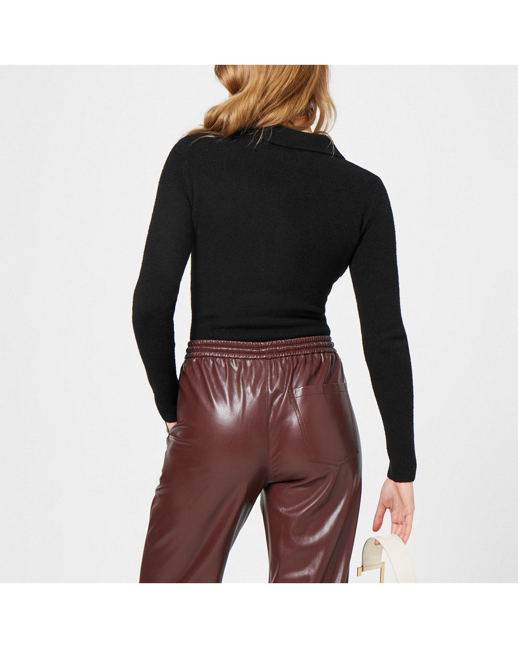 Nanushka Black Jonelle Bodysuit