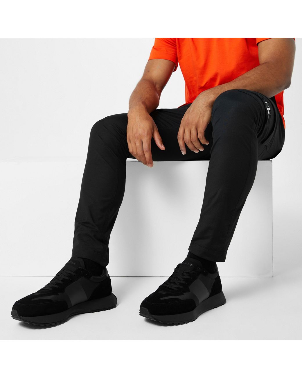 Calvin Klein Black Suede Trainers for men