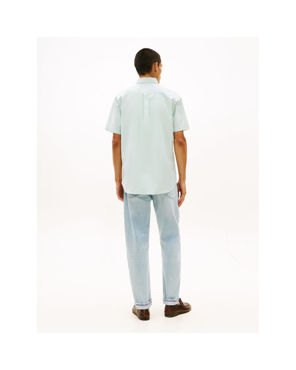Tommy Hilfiger Blue Short Sleeve Plain Shirt for men