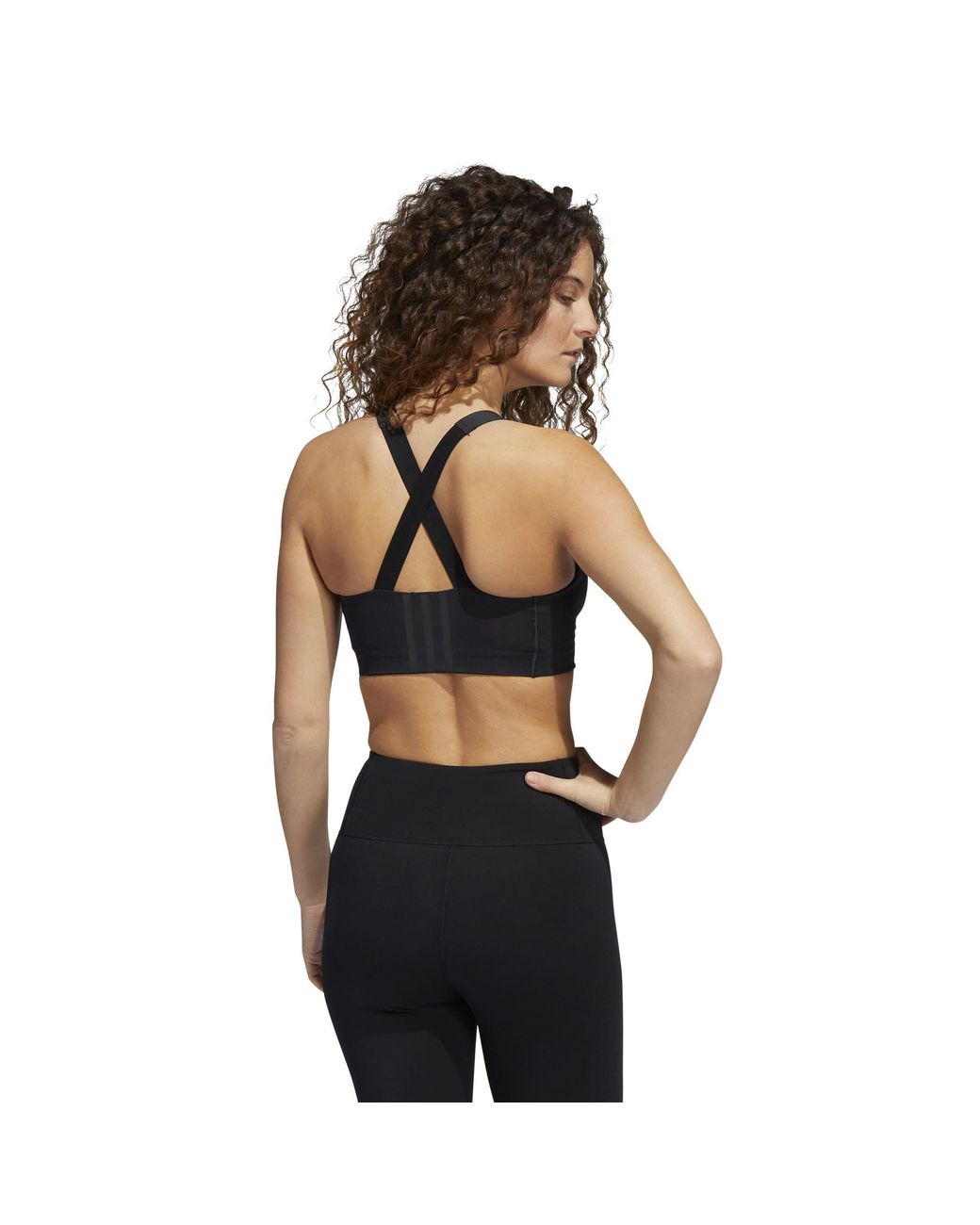 Adidas Black Tlrd Impact Luxe Training High Support Zip Bra