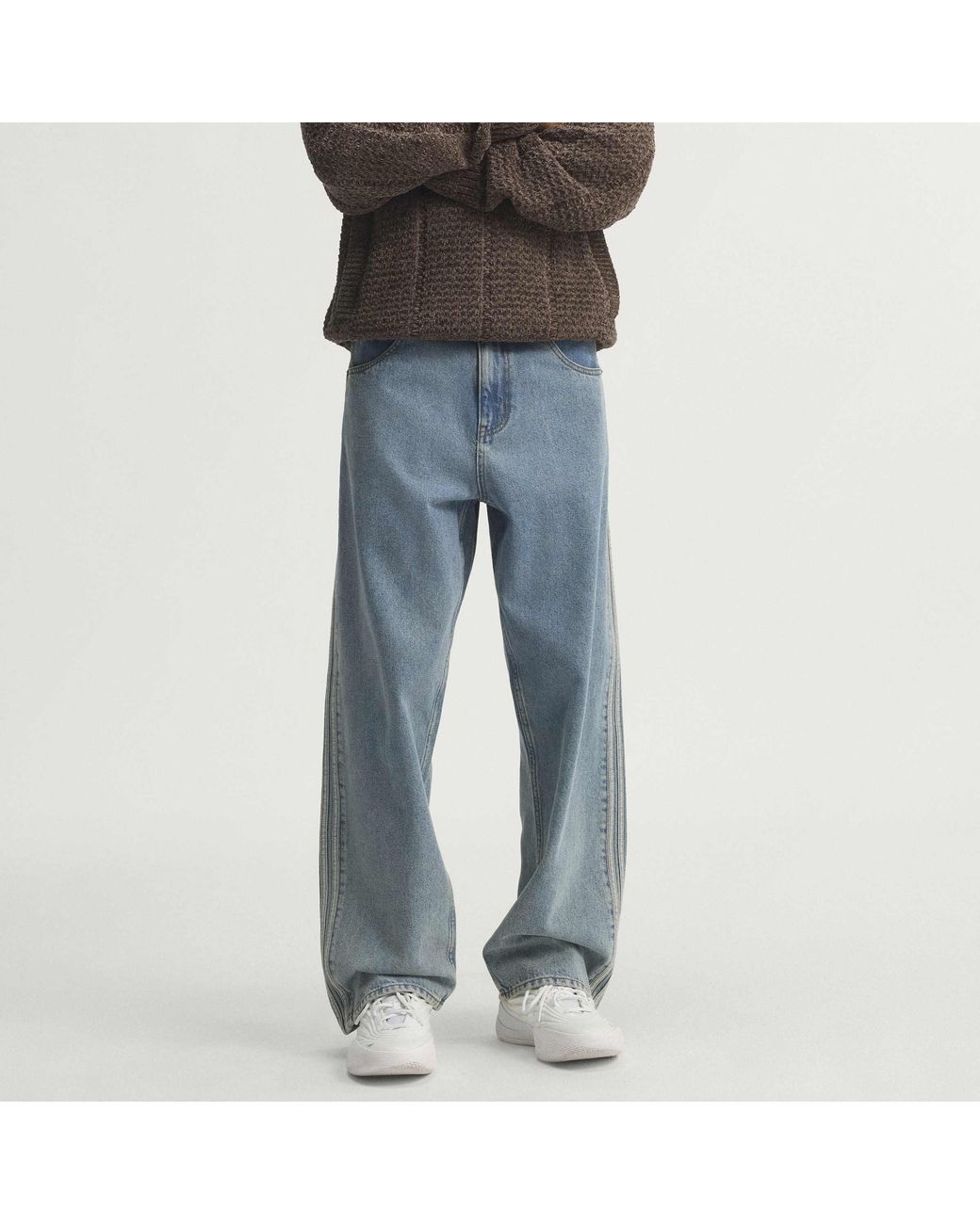 Adidas Originals Blue Firebird Cotton Joggers for men